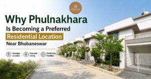 premium villa community in Phulnakhara near Bhubaneswar with greenery and modern homes