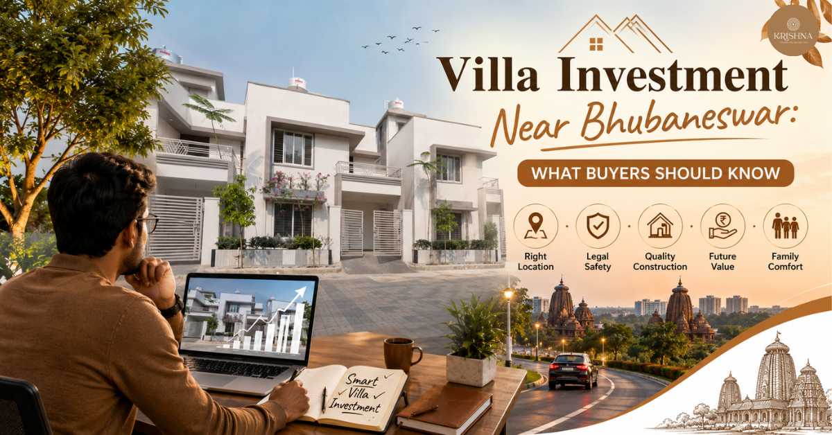 family checking villa investment near Bhubaneswar